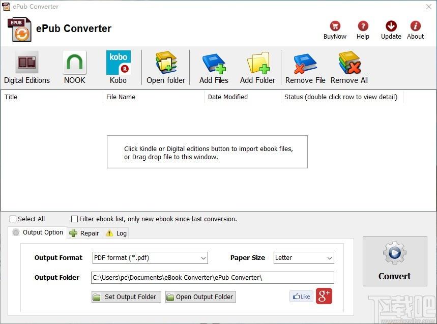 Digital Editions Converter下载,电子书格式转换软件,ePub转PDF